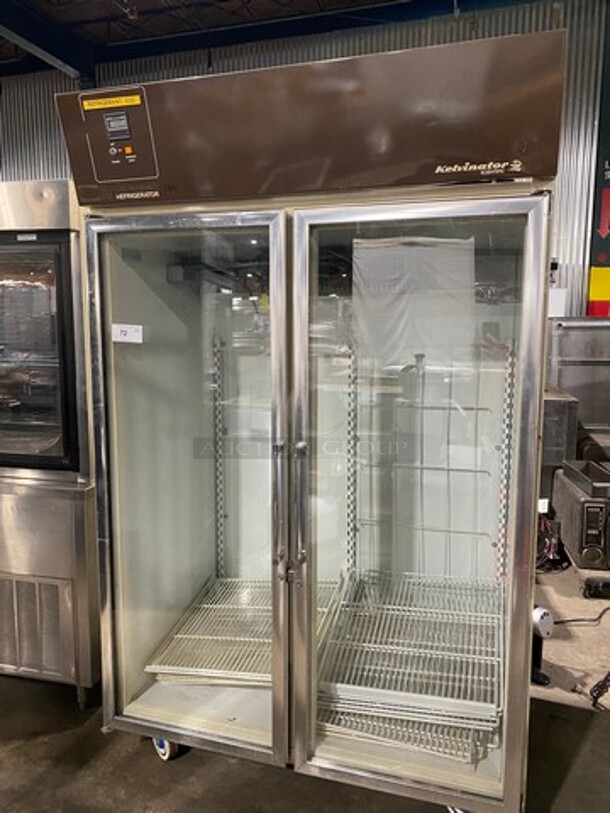 Kelvinator Scientific 2 Door Lab Refrigerator! With View Through Doors! Poly Coated Racks! Model: BT50RGA SN: 20418296 115V 60HZ 1 Phase