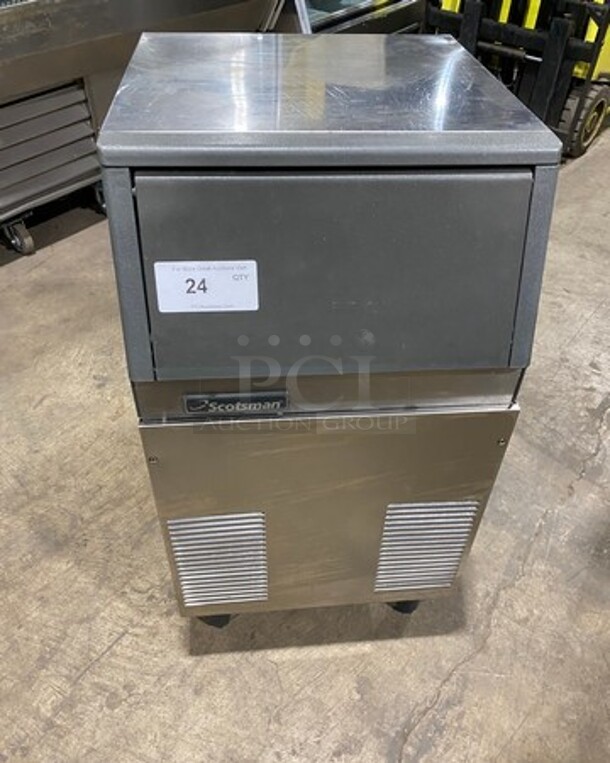 Scotsman Commercial Undercounter Ice Maker Machine! All Stainless Steel! Model: CSE60A1A SN: 778359 115V 60HZ 1 Phase