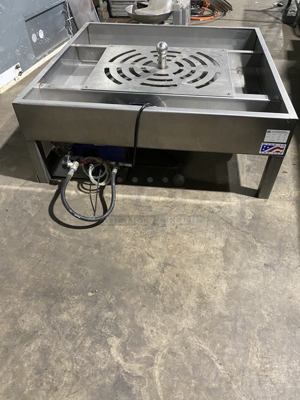 Drum Beaters All Stainless Steel Commercial Trash Can Washer! Model: TCW-100 SN:3809 1PH! On Legs! Eletric Powered! - Image 3 of 11