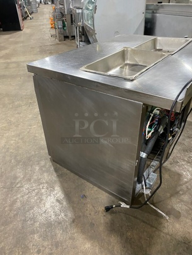 Continental Commercial Refrigerated Sandwich Prep Table! With 2 Door Underneath Storage Space! All Stainless Steel! Model: SW4812 SN: 15742637 115V 60HZ 1 Phase - Image 4 of 9