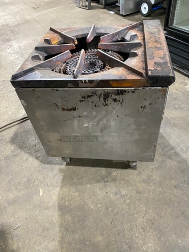 Royal Commercial Gas Powered Single Burner Stock Pot Range! Stainless Steel! On Legs! - Image 2 of 7