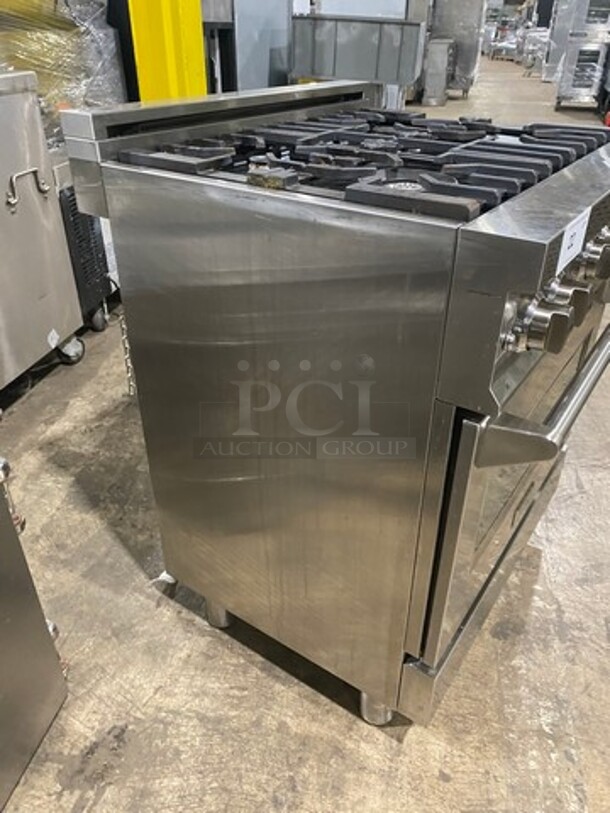 AWESOME! ZLINE Gas Powered 4 Burner Stove! With Oven Underneath! Stainless Steel! On Legs! MODEL RG30
Serial 20071176060  - Image 2 of 11