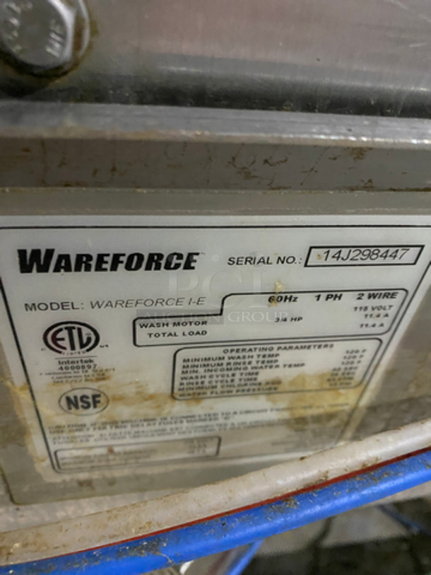 NICE! Wareforce Commercial Heavy-Duty Pass-Through Dish Washer! All Stainless Steel! On Legs! Model: WAREFORCEIE SN: 14J298447 115V 60HZ 1 Phase - Image 7 of 10