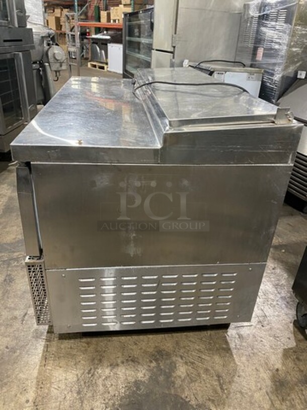 Continental Commercial Refrigerated Pizza Prep Table! With 2 Door And 2 Drawer Storage Space Underneath! All Stainless Steel! On Casters! Model: CPA60 SN: 15161713 115V 60HZ 1 Phase - Image 2 of 8