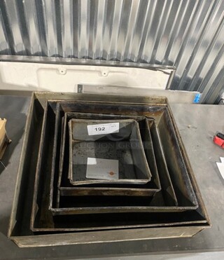 All One Money! Tin Square Cake Pans!