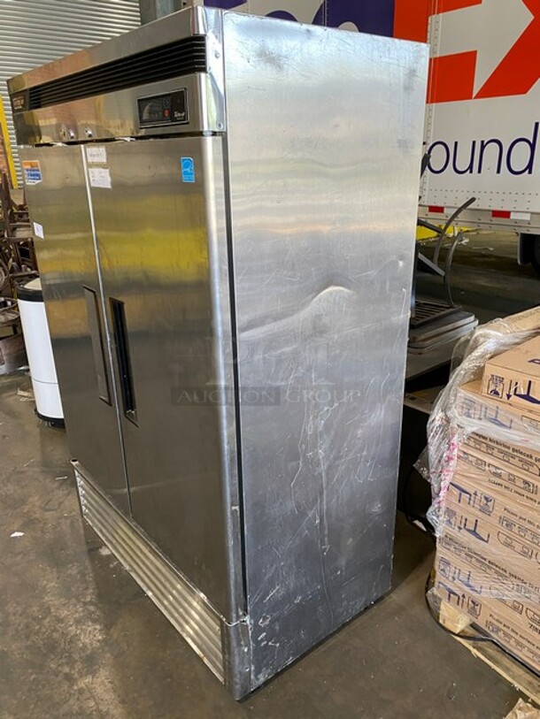 Turbo Air Commercial 2 Door Reach In Cooler! With Racks! Model TSR49SD 110-120v 1ph - Image 3 of 11