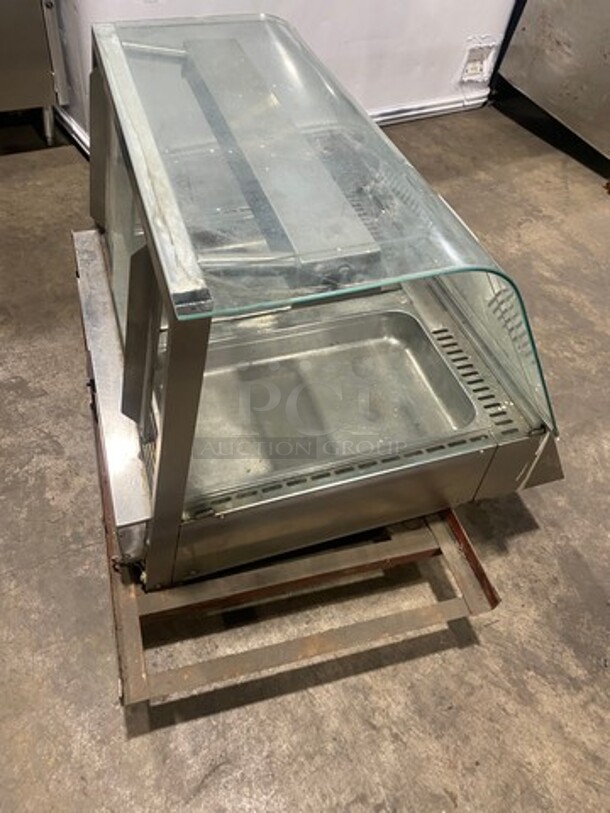 Round Up Commercial Countertop Electric Powered Heated Food Display Cabinet! With Slanted Front Glass! Stainless Steel Body! Model: DCH22 SN: 05018405 120V 60HZ 1 Phase - Image 4 of 8