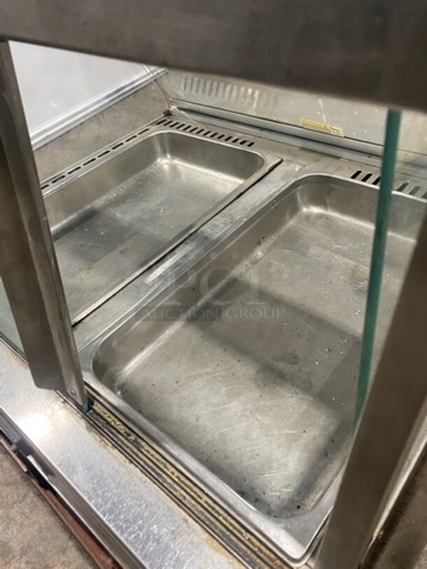 Round Up Commercial Countertop Electric Powered Heated Food Display Cabinet! With Slanted Front Glass! Stainless Steel Body! Model: DCH22 SN: 05018405 120V 60HZ 1 Phase - Image 6 of 8