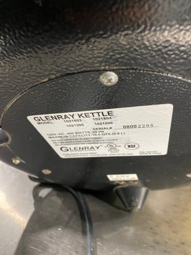 Glenray Commercial Countertop Food Warmer Soup Kettle! SN: 08002208 120V - Image 6 of 7