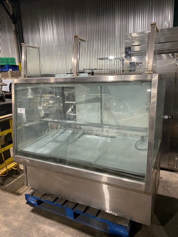 Federal Commercial Dry Bakery Display Case Merchandiser! With Rear Access Doors! Stainless Steel Body!