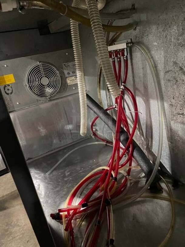 Micro Matic Commercial Refrigerated Dual Tower Kegerator! With 2 Door Storage Space Underneath! NO TOWERS! Model: MDD68 SN: 11100491M 115V 60HZ 1 Phase - Image 6 of 8