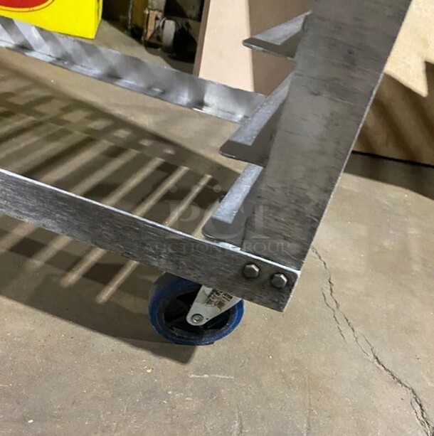 Metal Commercial Pan Transport Rack on Commercial Casters! - Image 5 of 5