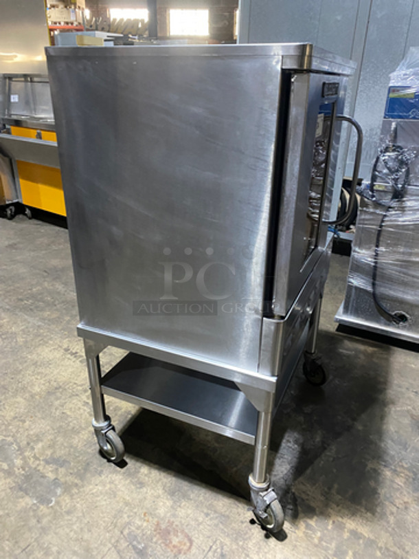 Blodgett Commercial Natural Gas Powered Convection Oven! With View Through Door! With Metal Oven Racks! On Equipment Stand! With Underneath Storage Space! All Stainless Steel! On Casters!  - Image 2 of 10