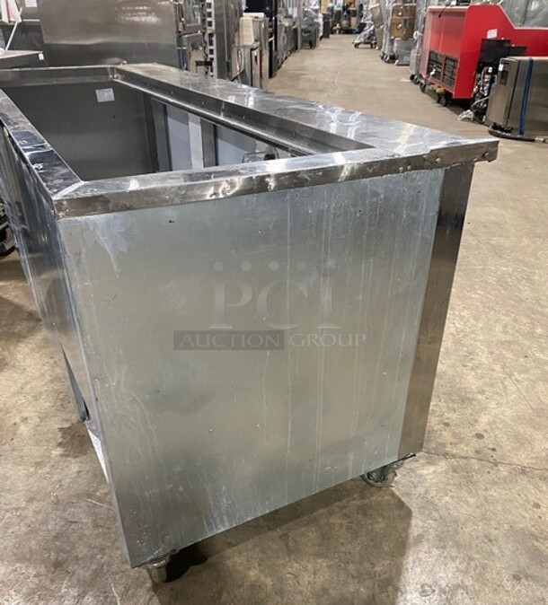 CoolTech 84' Refrigerated All Stainless Steel Prep Table! With Storage Space Underneath! On Casters! - Image 3 of 9