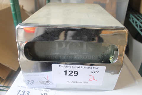 2 Metal Napkin Dispensers. 2 Times Your Bid!