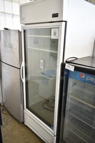 2023 True TSCI-600R-G-PH Commercial Single Door Cooler Merchandiser w/ Poly Racks. 115 Volts, 1 Phase. Tested and Working!
