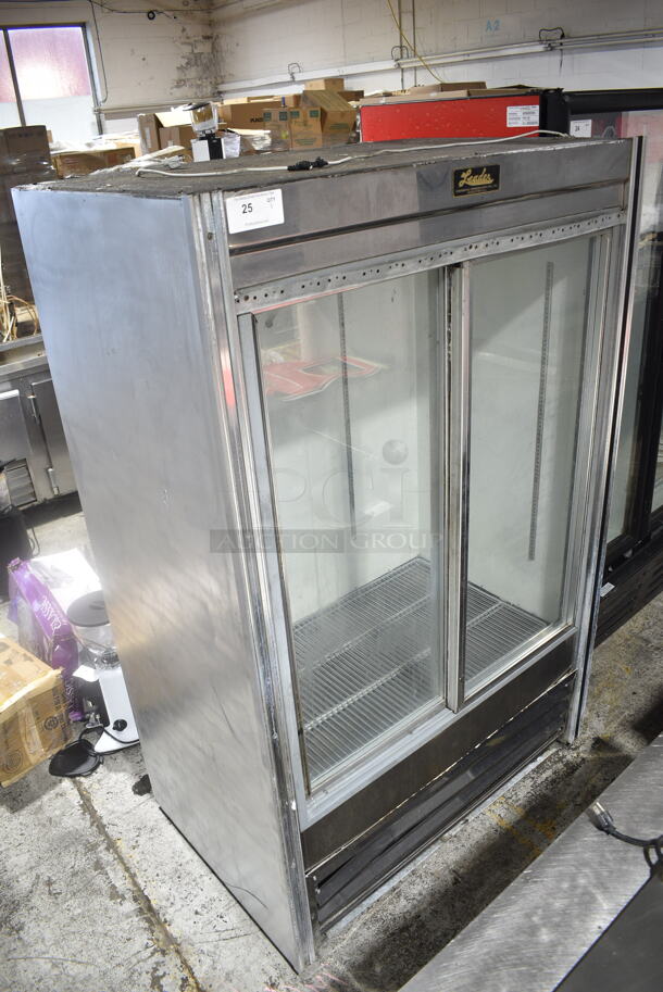 Leader Metal Commercial 2 Door Reach In Cooler Merchandiser. 115 Volts, 1 Phase. Cannot Test Due To Damaged Plug - Image 2 of 9