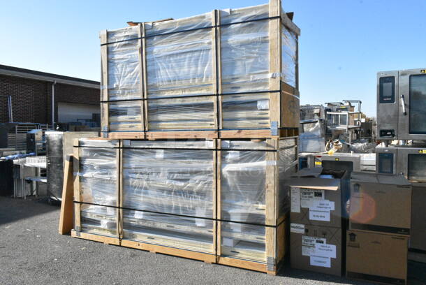 BRAND NEW! 2 American Panel Walk In Boxes; 7'x10' Cooler and 4'x10' Walk In Freezer That Make Up 1 
 11.5'x10' Combo Walk In Box w/ Bohn BEL0045BS6EEAB0200 230 Volt, 1 Phase Evaporator Fan, Bohn BEL0060BS6AMAB0200 230 Volt, 1 Phase Evaporator Fan, Copeland FFAL-A14Z-CFV-075 208-230 Volt, 1 Phase Compressor, Copeland Compressor, 2 Box Strip Curtains. 2 Times Your Bid! - Image 1 of 12