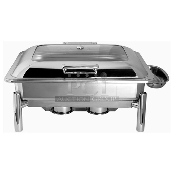 12 BRAND NEW! Steelite International 7351MW100 Chafing Dish 8 Qt. 22-1/2" X 17" X 11-3/4". 12 Times Your Bid!  - Image 1 of 12
