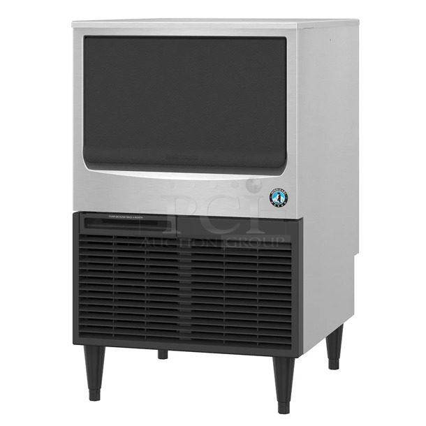 BRAND NEW! 2020 Hoshizaki KM-161BAJ Stainless Steel Commercial Self Contained Ice Machine. 115 Volts, 1 Phase.  - Image 1 of 5