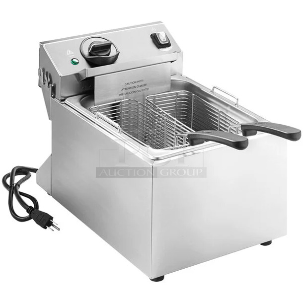 BRAND NEW SCRATCH AND DENT! 
Vollrath CF-1800 10 lb. Commercial Countertop Deep Fryer w/ 2 Metal Fry Basket. 120 Volts, 1 Phase. Tested and Working!