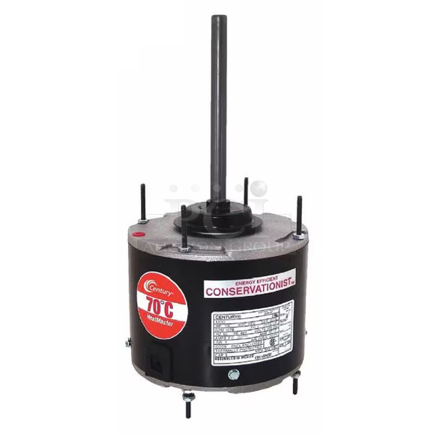 BRAND NEW SCRATCH AND DENT! Century FE1036SF 5-5/8" 1-Speed Outdoor Ball Bearing PSC Motor. 208-230 Volts, 1/3 Phase.  - Image 1 of 3