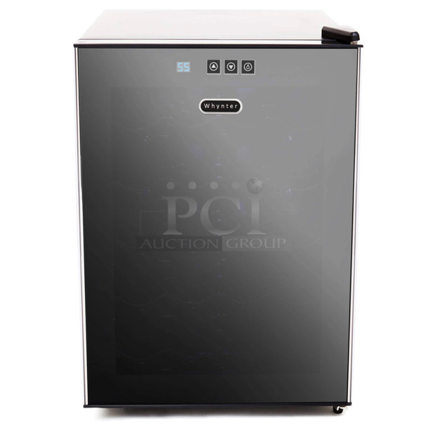 BRAND NEW SCRATCH AND DENT! Whynter WC-201TD 20 Bottle Thermoelectric Wine Cooler Merchandiser. 115 Volts, 1 Phase. Tested and Working! - Image 1 of 7