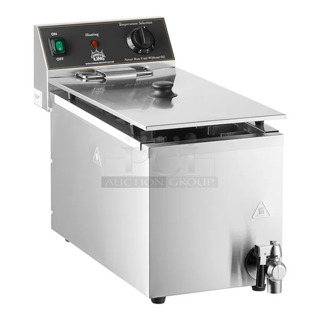 BRAND NEW SCRATCH AND DENT! Carnival King 382CDF17M Stainless Steel 37 lb. Corn Dog Fryer. 208/240 Volts, 1 Phase. 