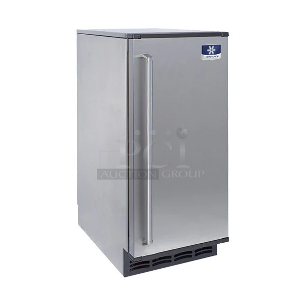 BRAND NEW SCRATCH AND DENT! 2023 Manitowoc USE0050A-161 CrystalCraft Premier USE0050A-161 15" Undercounter Square Cube Ice Machine - 45 lb. 115 Volts, 1 Phase.  - Image 1 of 10