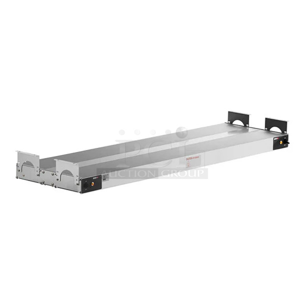 BRAND NEW SCRATCH AND DENT! ServIt 423SW54THDBLA 54" Double Strip Warmer with Dual Toggle Controls. 120 Volts, 1 Phase.  - Image 1 of 8