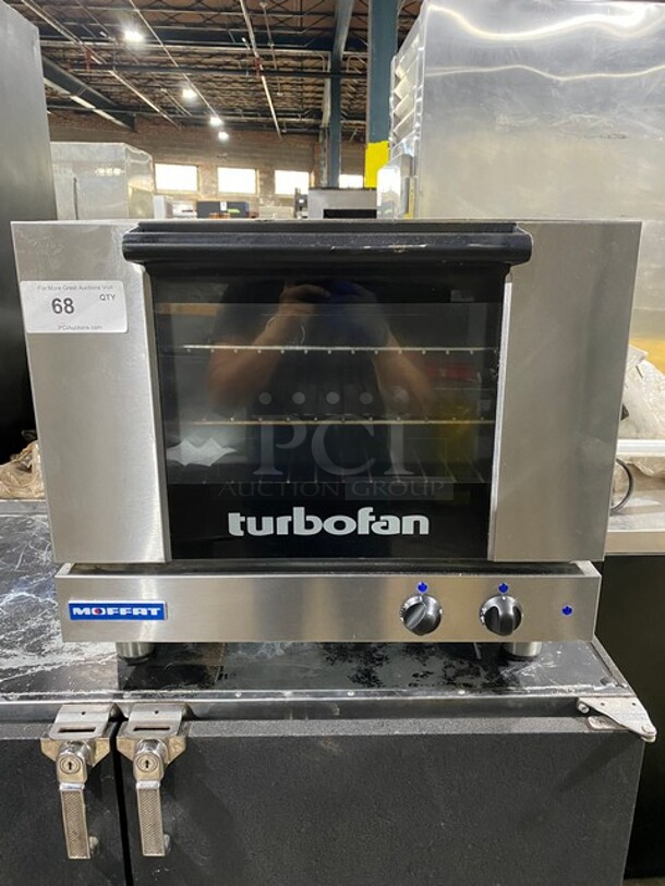 Turbofan Moffat Commercial Countertop Electric Powered Convection Oven! With View Through Door! Metal Oven Racks! All Stainless Steel!  - Image 1 of 9