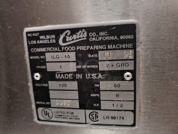Curtis Interlock Grinder ILG-10 - Image 5 of 6