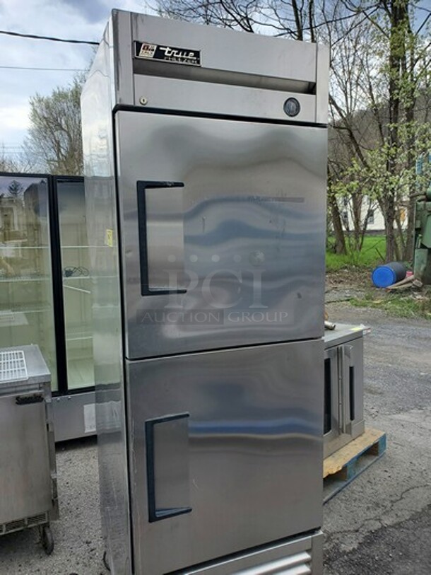 True T-23F-2, 27" 2 Solid Half Door Reach-In Freezer|115V|on casters! - Image 1 of 5