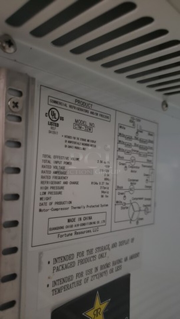 Rockstar Energy Drink Refrigerator CTM-32W Crystal Cooler Not tested (Location 2) - Image 2 of 5