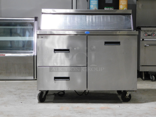Randell 48 Sandwich/Salad Prep Table w/ Refrigerated Base, 115v ..... Tested and Working