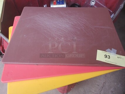 Choice 20" x 15" x 1/2" Polyethylene Cutting Board 4XBID