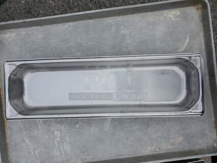  1/2 Size Long 4" Deep Stainless Steel Steam Table BIDX16 