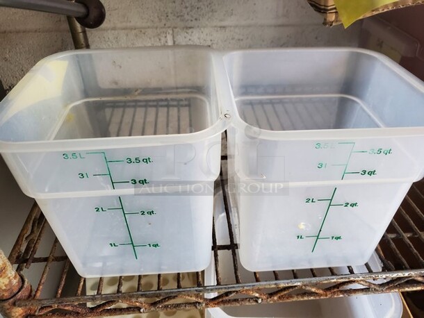 3.5Qt Square Food Storage Container BIDX2 - Image 3 of 3