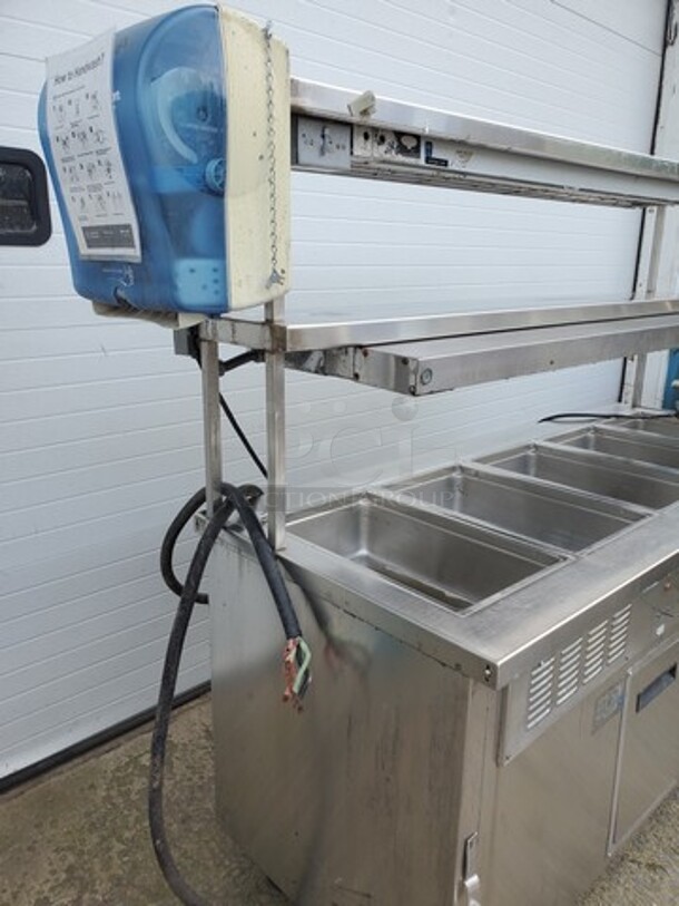 5 Bay Steam Table W/ overhead and warmers (See pictures for more details)  - Image 6 of 11