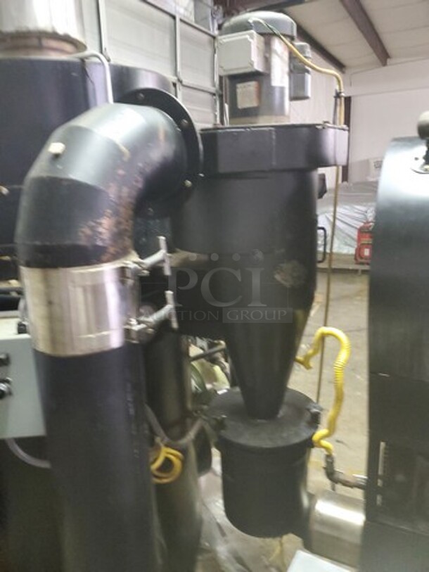 Diedrich IR-12 Natural Gas Coffee Roaster In great condition and fully operational 110Volt/60 Hz/1PH (Roaster, DC0-12 Afterburner, Chaff Collector, Fan and Gas piping shown) Software Recently Updated! Buyer must remove this item. - Image 6 of 12