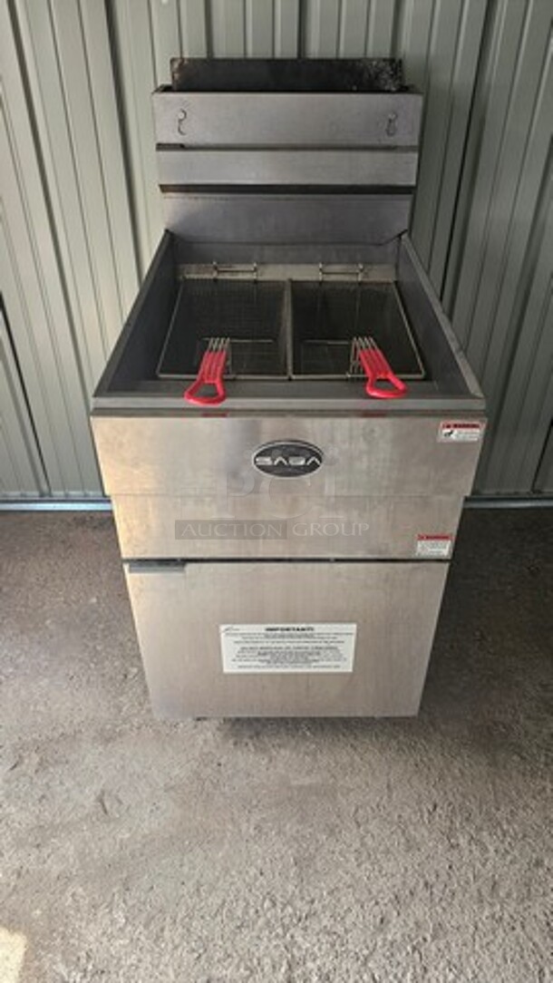 Saba 45 lb Capacity Natural Gas Fryer - Image 1 of 4