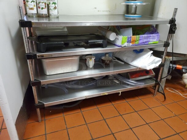Stainless Steel Storage Shelves (Content not included) - Image 2 of 2