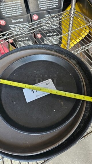 Lot of (7) Miscellaneous Round Trays