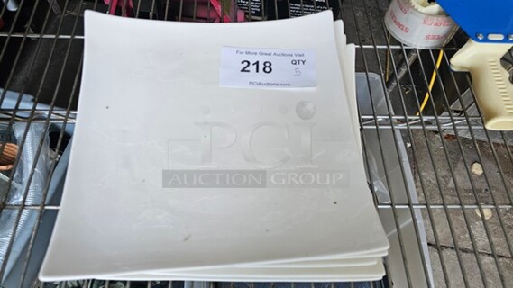 Lot of 5 Square Plates