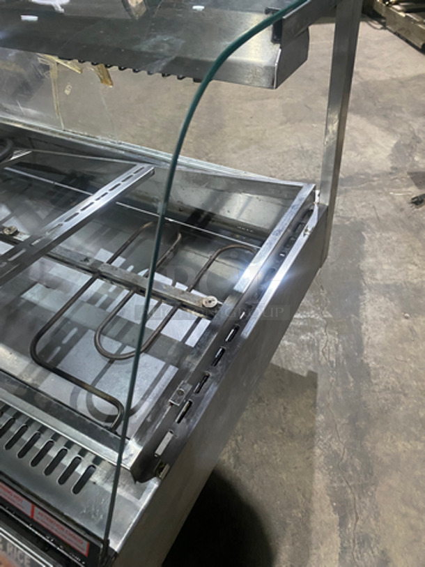 Commercial Countertop 3 Bay Steam Table Merchandiser! With Sneeze Guard! With 2 Sliding Rear Access Doors! Stainless Steel Body! - Image 9 of 10