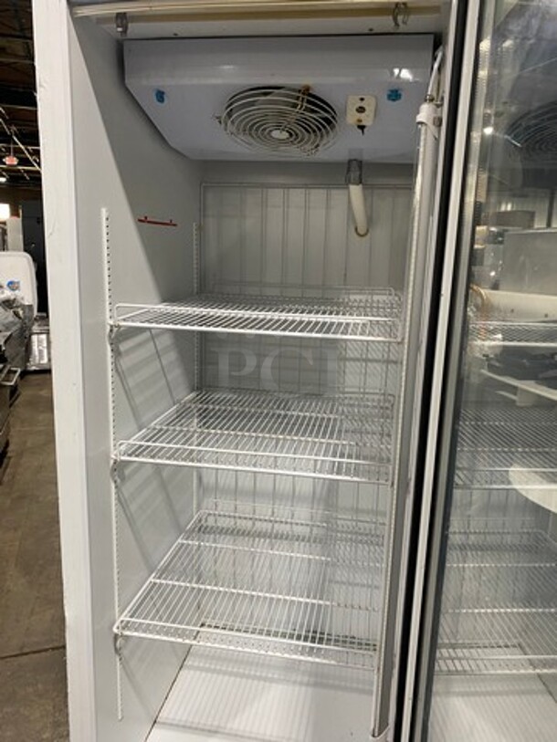 Commercial Single Door Reach In Cooler Merchandiser! With View Through Door! With Poly Coated Racks! - Image 5 of 8