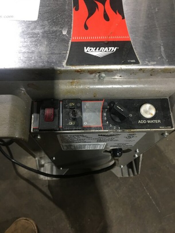 Vollrath Commercial Countertop Single Well Food Warmer! All Stainless Steel! WORKING WHEN REMOVED! Model: HSULTRA SN: I22201095273048 120V - Image 6 of 7