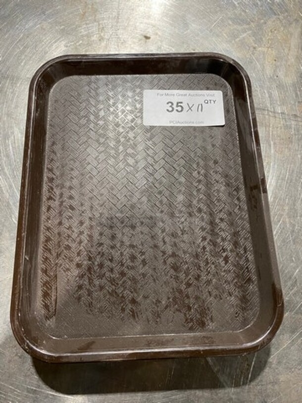 Carlisle Brown Poly Food Serving Trays! 11x Your Bid! - Image 1 of 5