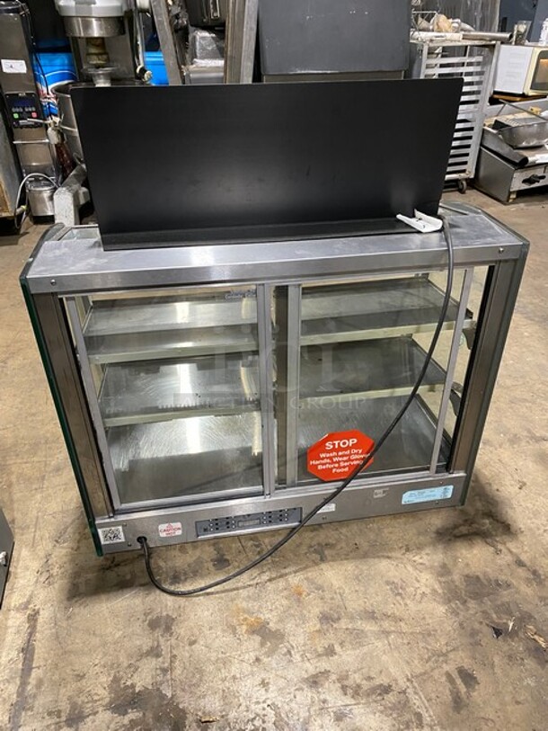 Vendo Commercial Countertop Food Warming Display Case! All Stainless Steel! With Rear Sliding Door Access! 115V 1 Phase! Model: HFD000006 SN: 1421096! Working When Removed!
 - Image 4 of 8