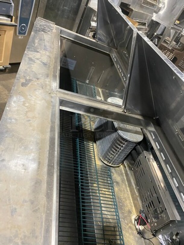 Turbo Air Commercial Refrigerated Mega Top Sandwich Prep Table! With 3 Door Storage Space Underneath! Poly Coated Racks! All Stainless Steel! On Casters! Model: MST7230 115V 60HZ 1 Phase - Image 8 of 9